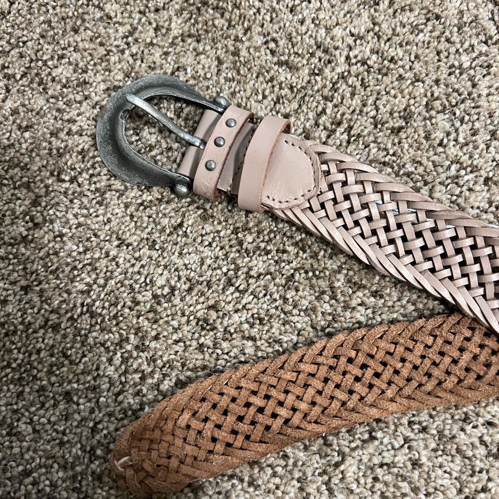 Free People Leather Pink Belt